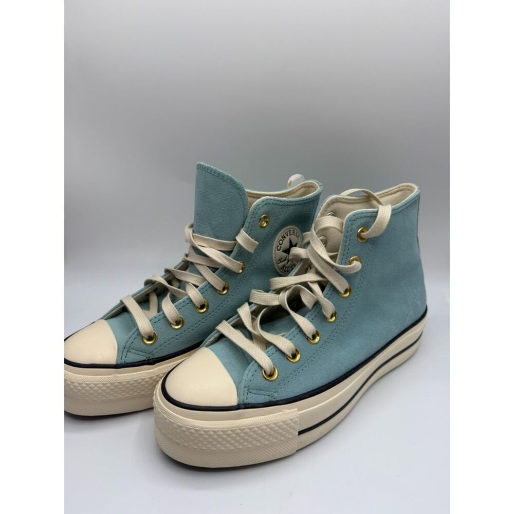 Converse CTAS Platform Women's Shoes, Vernal Pool | Natural Ivory, 6.5 Medium US